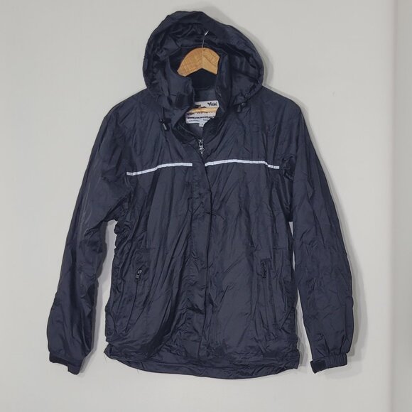 Viking Women's Black Windigo Waterproof Zip-Up Windbreaker Rain Jacket Size S - Picture 1 of 16